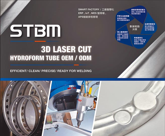旭東機械專研推出的3D管件雷射切割機，推動工廠智慧化，數據驅動決策。圖／旭東機械提供