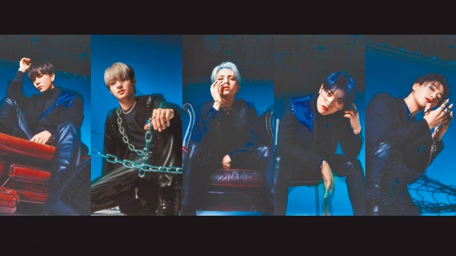 「BUGVEL」成员各个外型出眾，左起为RAIRA、GUNO、MAHIRO、KOSHIN、MINATO。（DREAM PASSPORT INC.提供）