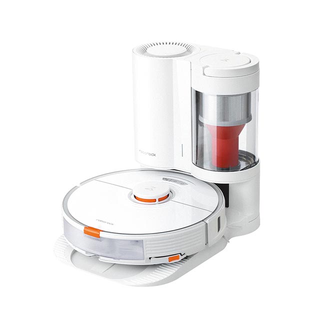 4月23日新光三越roborock石头科技S7＋扫地机器人，特价2万4999元（76折），独家赠「三代耗材礼盒+咖啡杯+颈枕」。（新光三越提供）