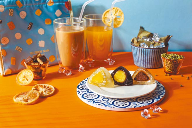 旧振南端午冰粽礼盒以老派冰菓室里热门冰品口味为主。（旧振南提供）