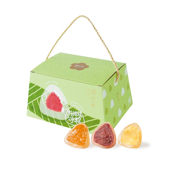 郭元益冰粽主打经典口味，软绵内馅配Q弹外皮诉求多层次口感。（郭元益提供）