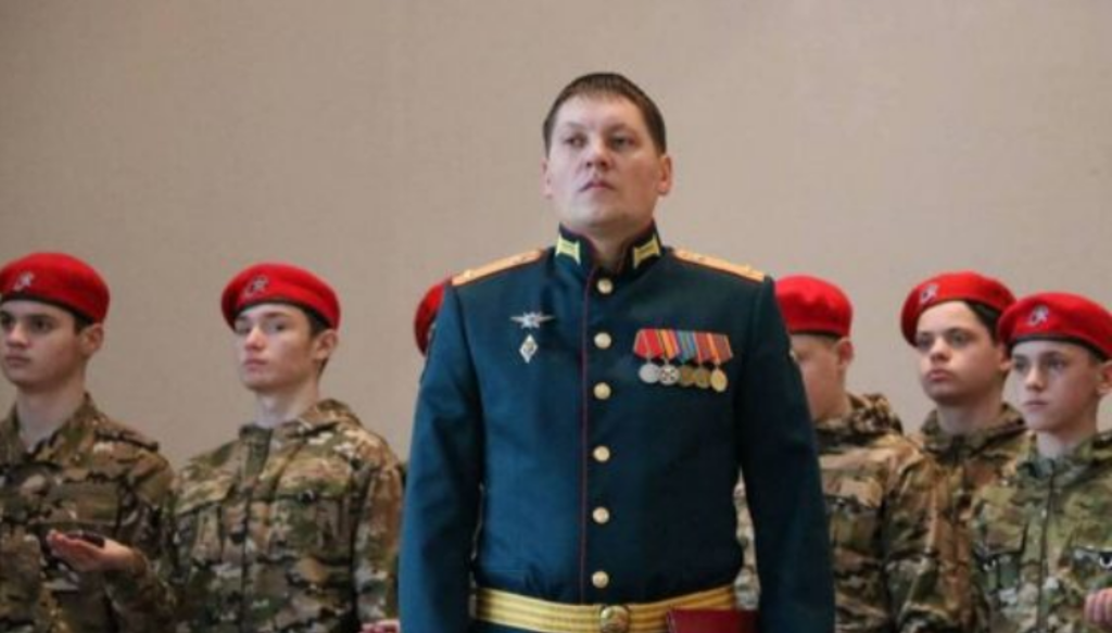 第6工兵团指挥官纳加莫夫Mikhail Nagamov。图/截自@RALee85推特(photo:ChinaTimes)