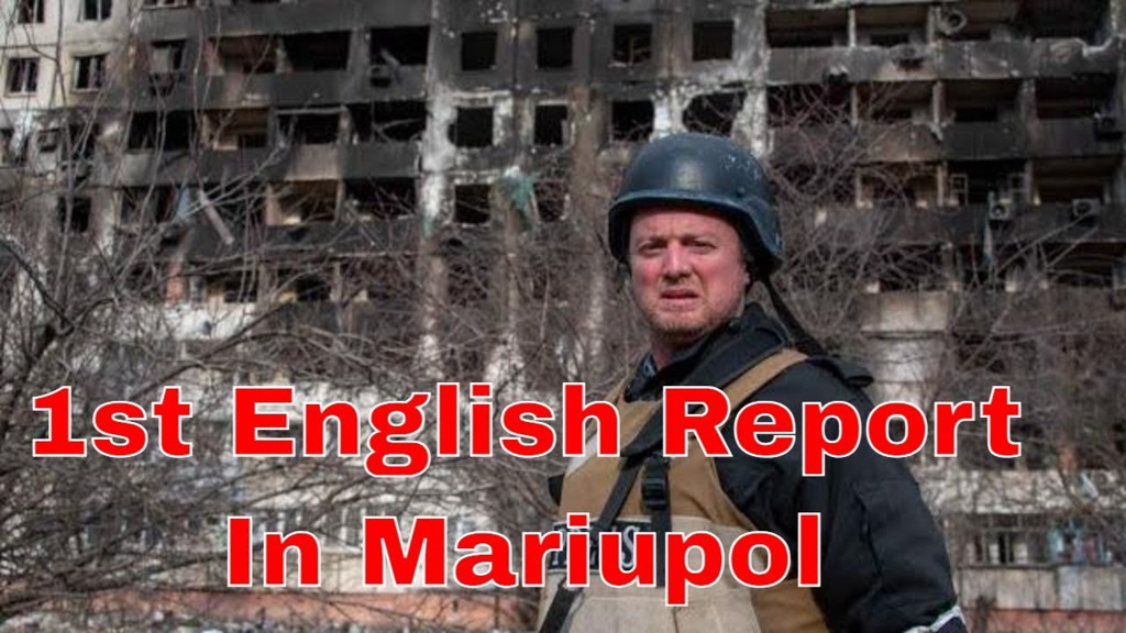 美国海军前三等士官兰开斯特，选择支持俄罗斯，他在马立波的走访影片特别标注「唯一在马立波的英语频道」。图/Patrick Lancaster Youtube(photo:ChinaTimes)