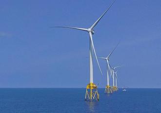 沃旭能源大彰化西南離岸風場 首座風機開始發電