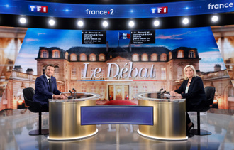 法國大選電視辯論  馬克宏、雷朋互批親近俄國