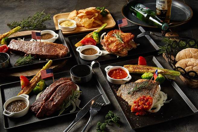 B區1F《米塔炙燒牛排專門店》，寵愛媽咪四人套餐只要2988元。（麗寶提供）