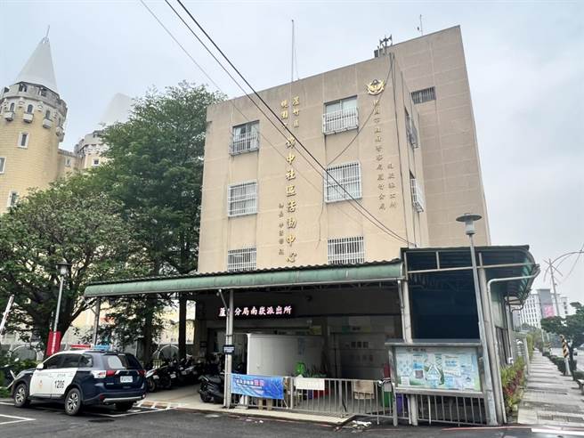 桃園蘆竹南崁派出所淪陷1名員警確診。（陳夢茹翻攝）
