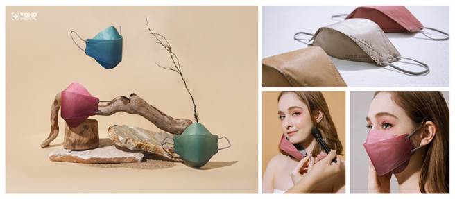 口罩决定顏值，防疫世代美妆再进化。（YOHO佑合医材提供）