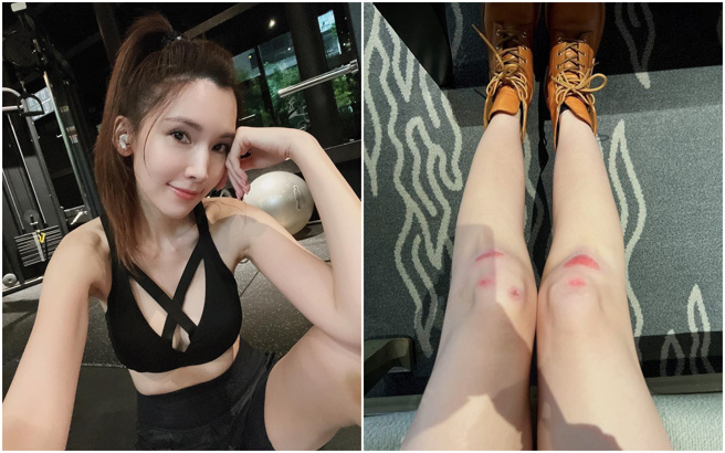 38歲陳若儀駐顏有術，喜歡運動的她日前摔倒。(圖/陳若儀 IG)