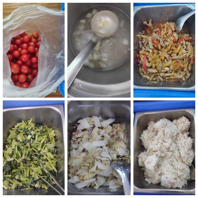 台北市议员王欣仪表示，因营养午餐团膳合约价赶不上物价上涨，有团膳业者坦承，只能提供「次级菜」。（王欣仪办公室提供／杨亚璇台北传真）