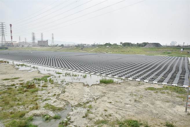 高雄市冈山区五甲尾滞洪池已经完工，将在今年汛期发挥功效。（林瑞益摄）