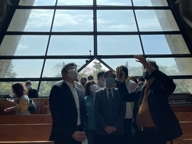 已经有60年歷史的东海大学路思义教堂修缮工程希望文化部在经费上能够尽力来协助。(照片由东海大学提供)