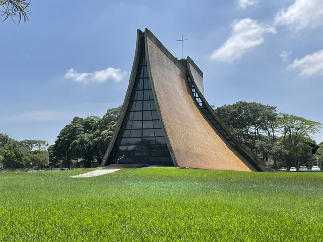 路思义教堂升格为国定古蹟，为让教堂能够永续存在，年底将进行整体的修復健检。(照片由东海大学提供)