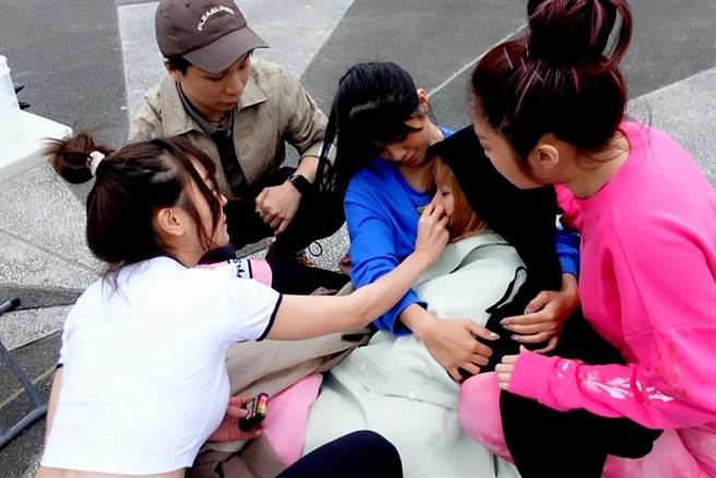 张琳晕倒节目拍摄中断。（东森提供）