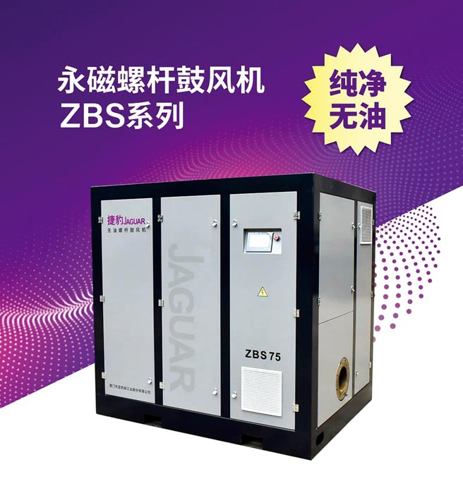 無油螺桿鼓風機ZBS系列，為使用者創新優化解決方案，為客戶帶來更大加值效應。圖／業者提供