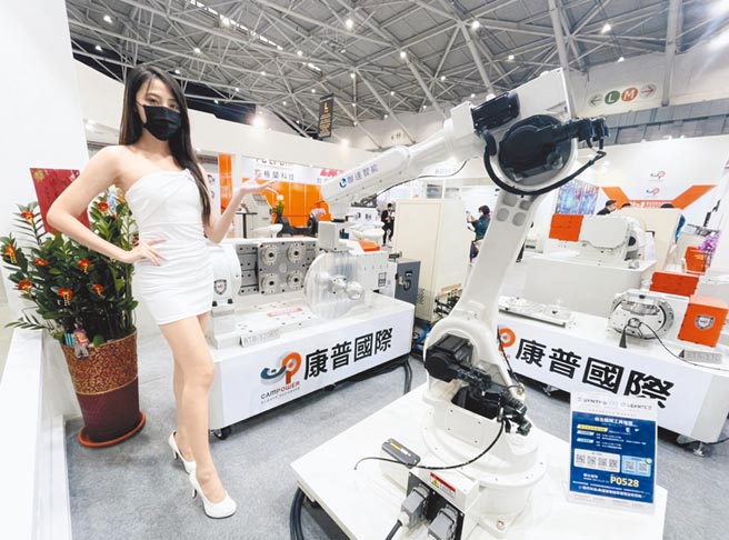 康普五轴凸轮分度盘，具有加工高刚性、动作高速度及耐磨耗等特色。图／业者提供