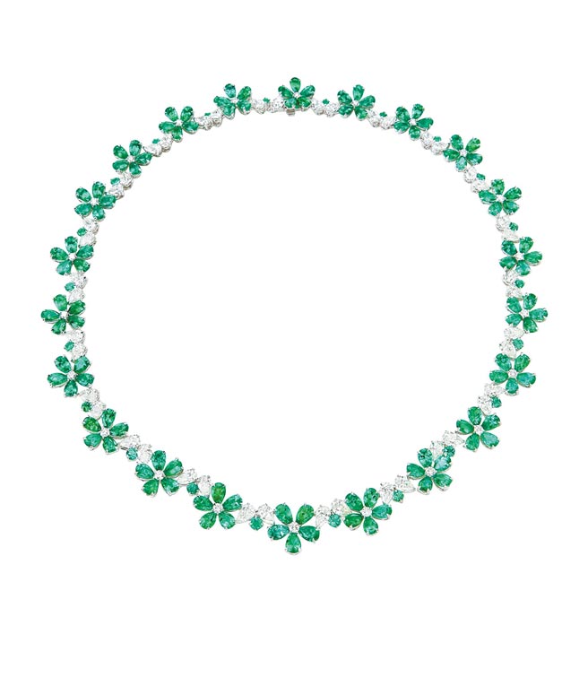 蕭邦For You祖母綠項鍊，1896萬元。（CHOPARD提供）