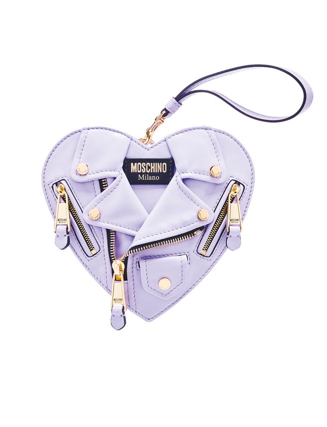 Moschino拉炼心形包，5万3300元。（Moschino提供）