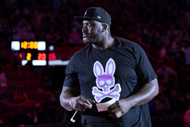 欧尼尔放话只要湖人开出年薪2500万美元，他就去当湖人教头。(美联社资料照)