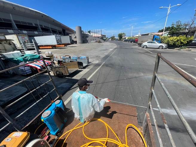 屏县府在确诊者足迹完成清消。(屏县府提供)