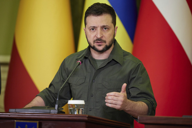 乌克兰总统泽伦斯基（Volodymyr Zelensky）。(图／美联社)