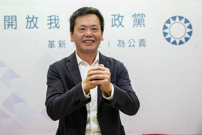 林为洲完成国民党竹北市长登记，将全力争取党提名。（罗浚滨摄）