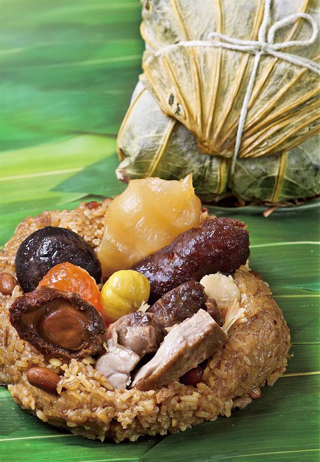 潮品集松茸极品四宝粽。（神旺大饭店提供）