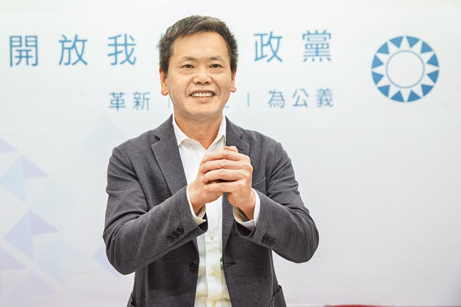 國民黨竹北市長提名，竹北市代會主席林啟賢將與林為洲（見圖）展開「雙林之爭」。（羅浚濱攝）