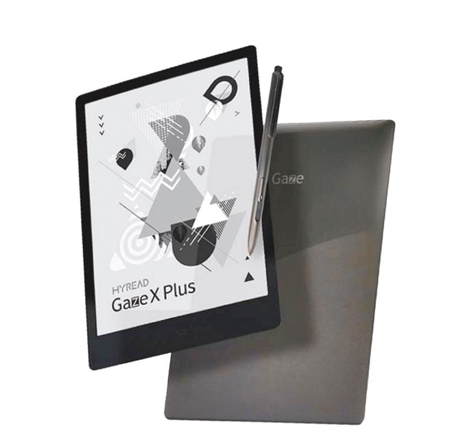 Yahoo奇摩購物中心的HyRead Gaze X Plus 10.3吋電子紙閱讀器，特價1萬4999元，登記再抽Nintendo Switch OLED。（Yahoo奇摩購物中心提供）