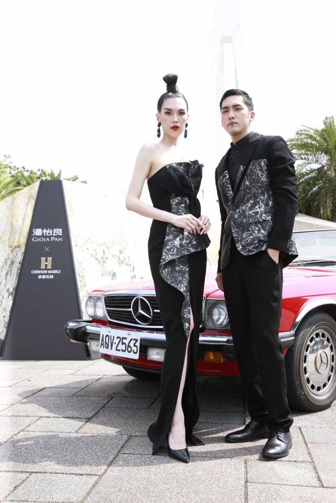 伊林名模王思偉與話題模特模廖彥龍。（潘怡良GIOIA PAN提供）