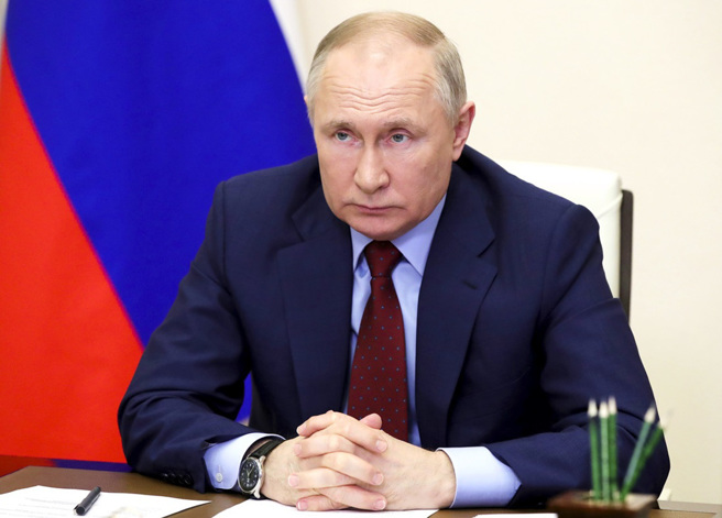 俄罗斯总统普丁。（资料照／美联社）