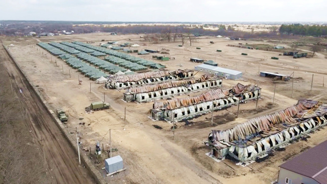 俄軍早前佔領刻松是的烏軍基地。（資料照／TPG、達志影像；俄羅斯國防部提供）