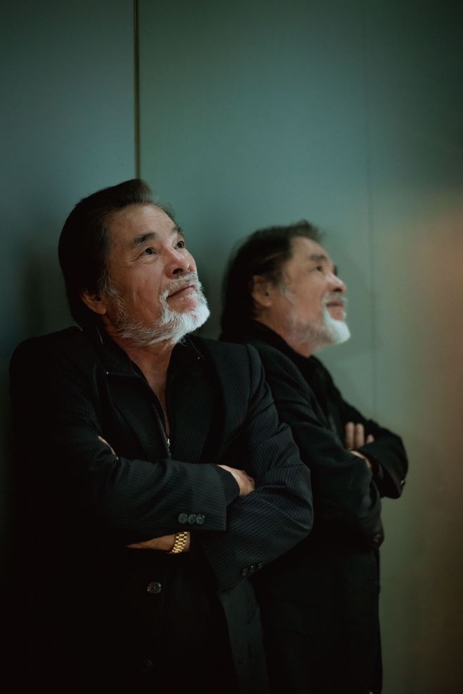 雷洪說人生至今有老婆陪伴已是最幸福時刻，沒有遺憾。（羅永銘攝）