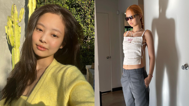 Jennie近日前往美国工作还趁着工作空檔参与科切拉音乐节，火辣穿搭因此曝光。（图／IG@jennierubyjane）