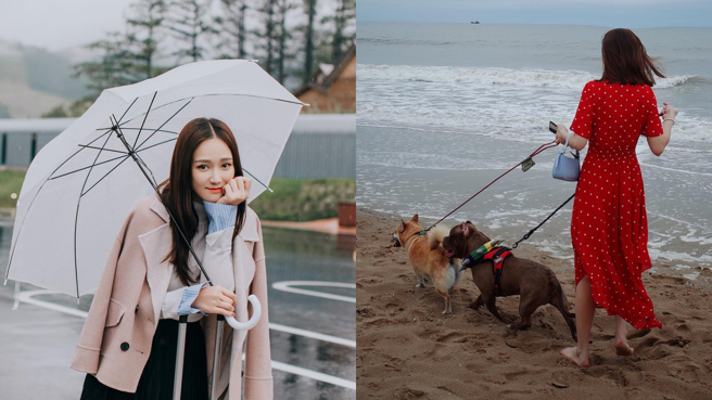 陈乔恩喜爱动物，选择为小象莫莉发声拒绝动物虐待。(图/陈乔恩 IG)