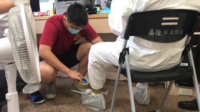 基隆市消防局仁愛分隊驚傳有隊員確診。（僅為示意圖）（陳彩玲攝）