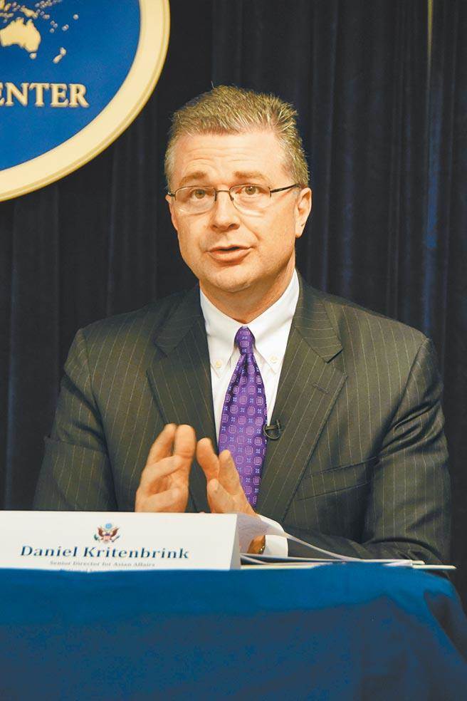 美国国务院东亚和太平洋事务局助理国务卿康达（Daniel Kritenbrink）。（中新社）