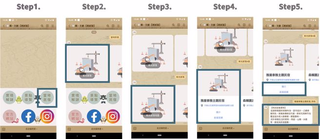輔仁大學設計LINE線上旅遊導覽。(照片由國教署提供)