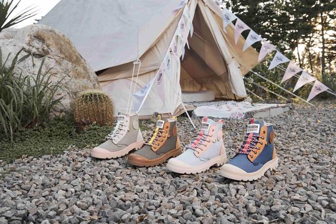 PALLADIUM全新橘标防水RETRO HIKER系列，日本地区限定配色于22日全台同步发售。（PALLADIUM提供）