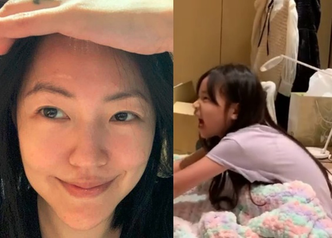 小S与女儿有许多趣味互动日常，让网友看好许老三未来出道的潜力。（图／取自IG@elephantdee）