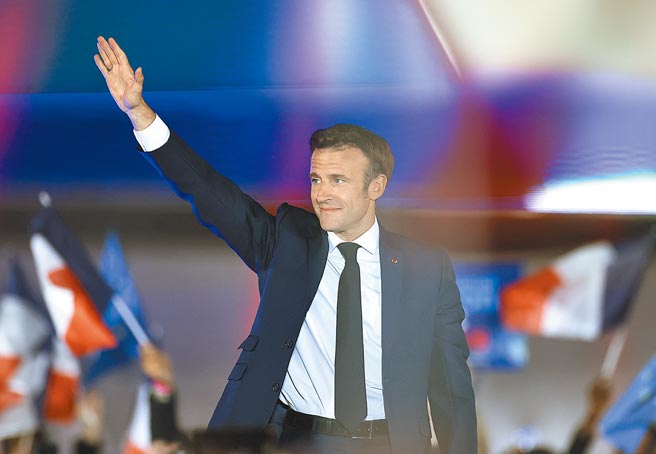 馬克宏雖然在法國總統大選中獲得連任，但這一仗贏得並不輕鬆，接下來將面對6月國會選舉的重大挑戰。（新華社）