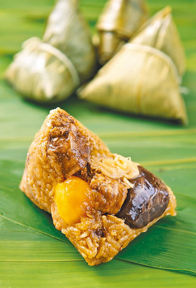 神旺大饭店潮品集推出潮州香粽。（神旺大饭店提供）