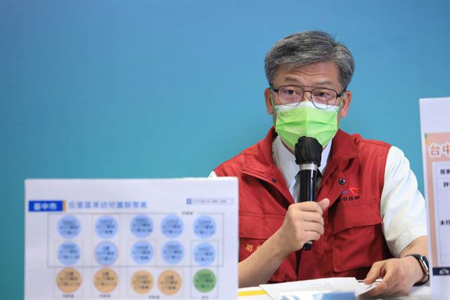 台中市衛生局長曾梓展指出，台中市確診者有6人使用抗病毒藥物。（馮惠宜攝）