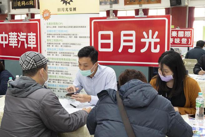 （日月光中坜厂4大行政区扩大徵才。图／桃园市劳动局提供）