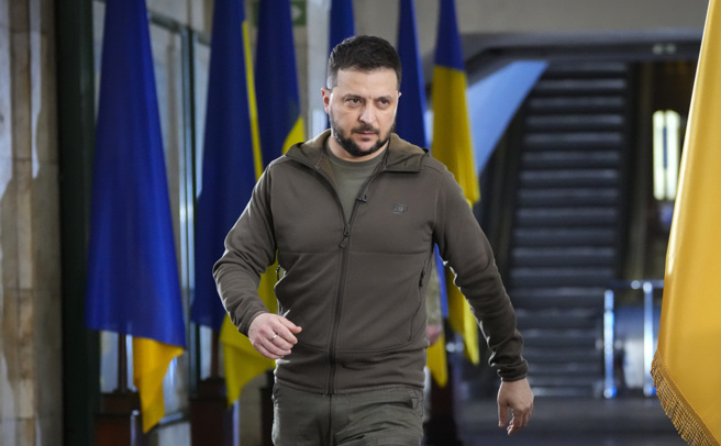 乌总统泽伦斯基（Volodymyr Zelensky）。（资料照/美联社）