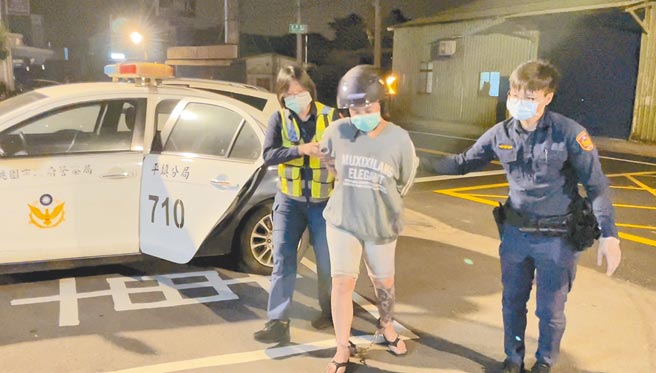 甘姓女子殺死前夫後遭警方逮捕，檢方訊後以10萬元交保。（警方提供／呂筱蟬桃園傳真）