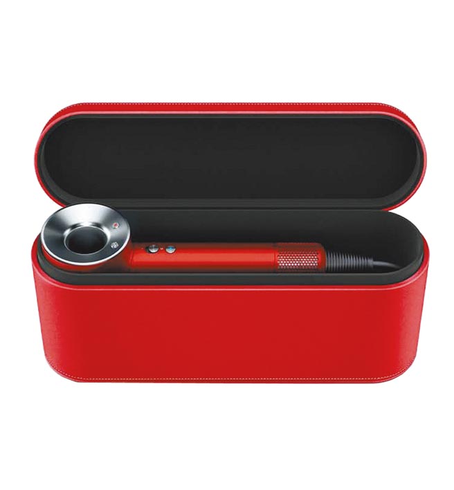 微風南山Dyson Supersonic吹風機瑰麗紅盒裝版，推薦價1萬6600元。（微風提供）