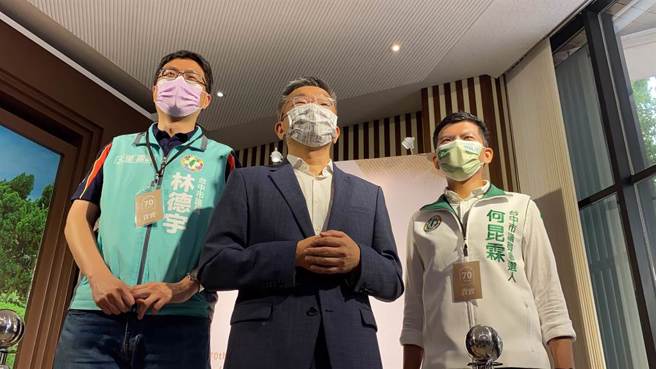 立法院副院長蔡其昌28日上午出席立法院議政博物館籌劃的「舊金山和約生效70週年特展」，對參選台中市長提出說法。（馮惠宜攝）