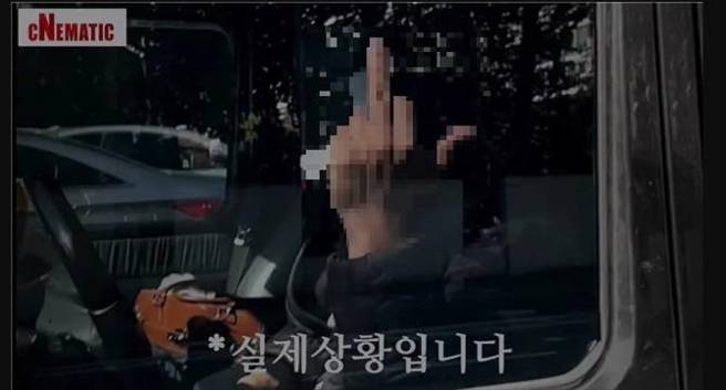 网红爆料有「偶像」逼她车，还恶劣比中指。（图／Youtube）