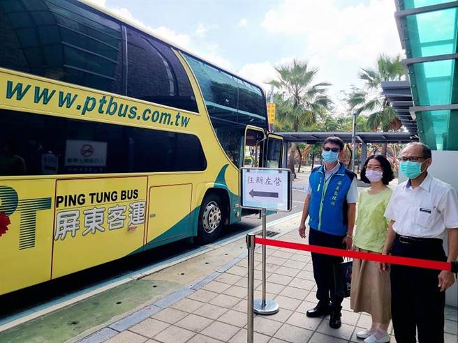 因应台铁5月1日列车全面停驶，高雄区监理所共规画5条屏东往返高雄、台东的「类火车」临时路线。（屏东监理站提供／谢佳潾屏东传真）